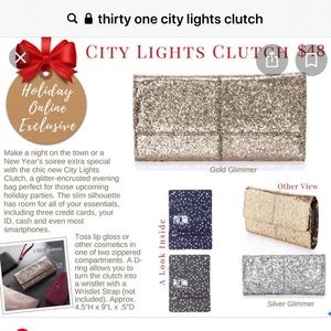 Brand new 31 City Lights Clutch